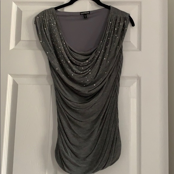 Express Tops - Express gray tank top